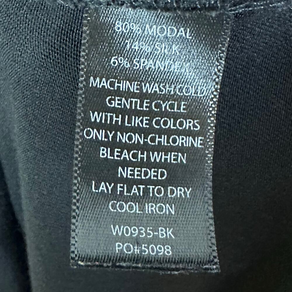 Betabrand Dress Womens Large Black Travel Neutral Minimalist Flowy Loose Comfy - Picture 6 of 10